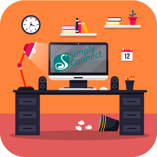 Simply Connect's desktop software (click to read more)
